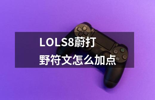 LOLS8蔚打野符文怎么加点-第1张-游戏信息-龙启网
