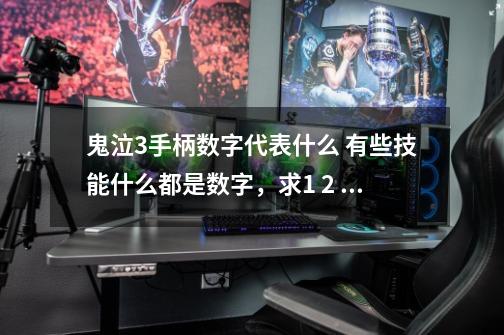 鬼泣3手柄数字代表什么 有些技能什么都是数字,求1 2 3 4 5 6 7 8 9 都是键盘上的什么-第1张-游戏信息-龙启网