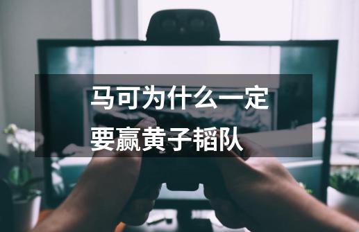 马可为什么一定要赢黄子韬队-第1张-游戏信息-龙启网