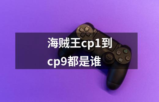 海贼王cp1到cp9都是谁-第1张-游戏信息-龙启网