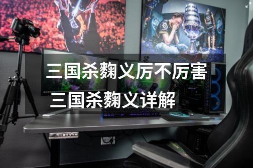 三国杀麴义厉不厉害 三国杀麴义详解-第1张-游戏信息-龙启网
