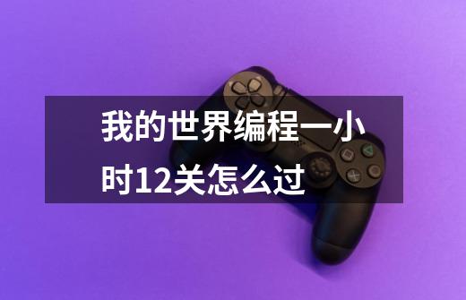 我的世界编程一小时12关怎么过-第1张-游戏信息-龙启网