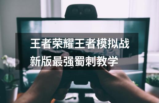 王者荣耀王者模拟战新版最强蜀刺教学-第1张-游戏信息-龙启网
