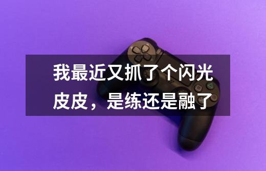 我最近又抓了个闪光皮皮,是练还是融了-第1张-游戏信息-龙启网