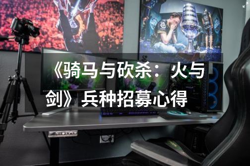 《骑马与砍杀:火与剑》兵种招募心得-第1张-游戏信息-龙启网