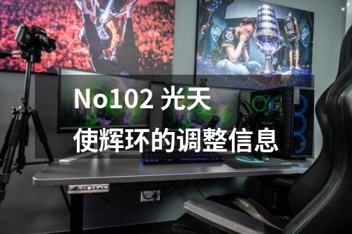 No.102 光天使辉环的调整信息-第1张-游戏信息-龙启网