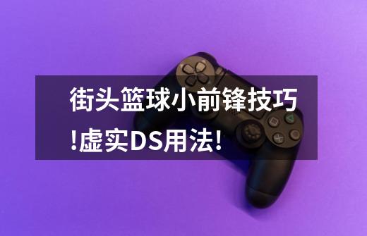 街头篮球小前锋技巧!虚实+DS用法!-第1张-游戏信息-龙启网