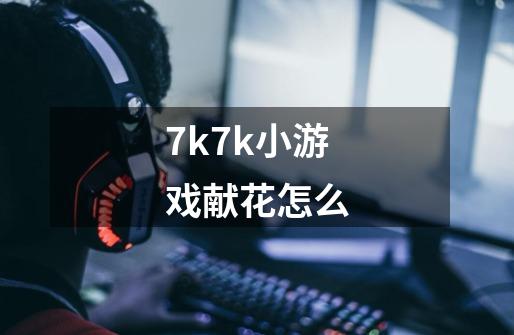 7k7k小游戏献花怎么-第1张-游戏信息-龙启网