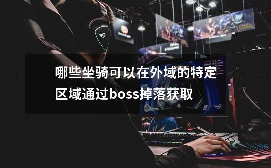 哪些坐骑可以在外域的特定区域通过boss掉落获取-第1张-游戏信息-龙启网