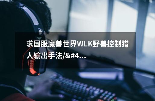 求国服魔兽世界WLK野兽控制猎人输出手法////// 用于练级。。。。WLK开了。。。以前都是用的射击。。。。-第1张-游戏信息-龙启网