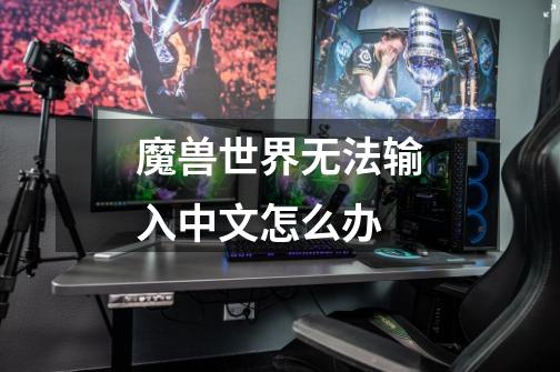 魔兽世界无法输入中文怎么办-第1张-游戏信息-龙启网