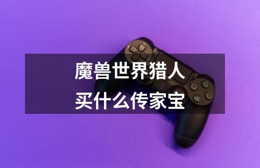 魔兽世界猎人买什么传家宝-第1张-游戏信息-龙启网