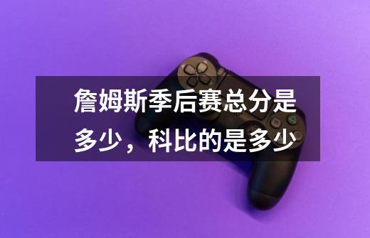 詹姆斯季后赛总分是多少,科比的是多少-第1张-游戏信息-龙启网