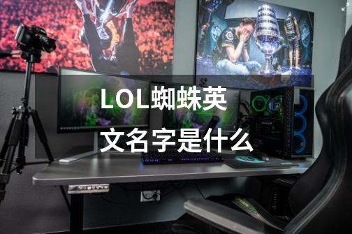 LOL蜘蛛英文名字是什么-第1张-游戏信息-龙启网