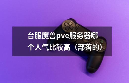 台服魔兽pve服务器哪个人气比较高（部落的）-第1张-游戏信息-龙启网