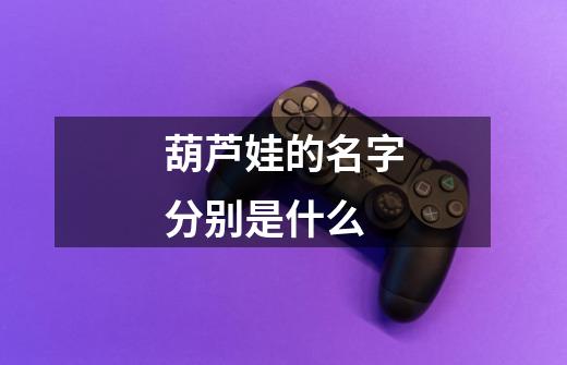 葫芦娃的名字分别是什么-第1张-游戏信息-龙启网