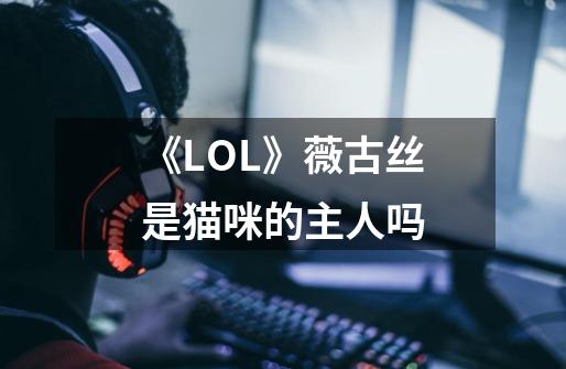 《LOL》薇古丝是猫咪的主人吗-第1张-游戏信息-龙启网