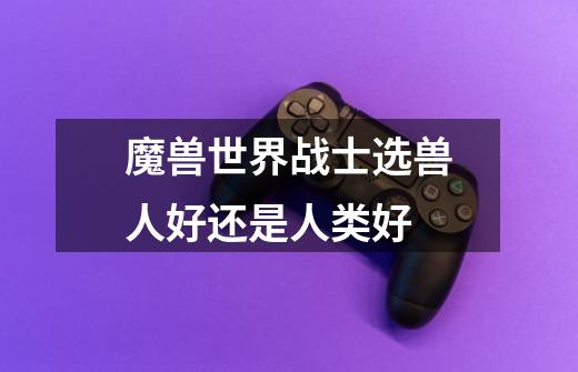 魔兽世界战士选兽人好还是人类好-第1张-游戏信息-龙启网