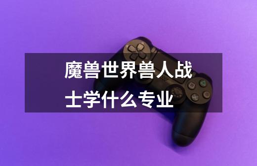 魔兽世界兽人战士学什么专业-第1张-游戏信息-龙启网