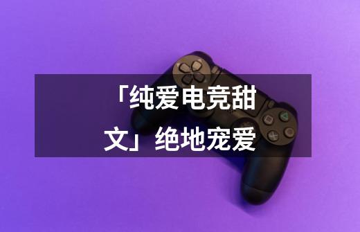 「纯爱电竞甜文」绝地宠爱-第1张-游戏信息-龙启网