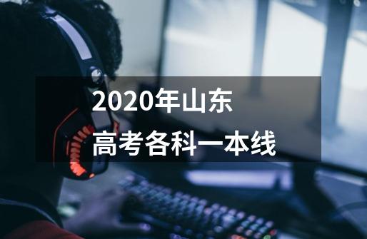 2020年山东高考各科一本线-第1张-游戏信息-龙启网