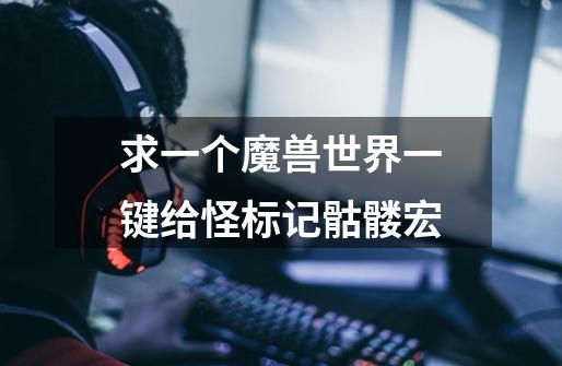 求一个魔兽世界一键给怪标记骷髅宏-第1张-游戏信息-龙启网