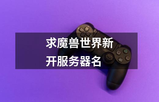 求魔兽世界新开服务器名-第1张-游戏信息-龙启网