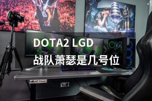DOTA2 LGD战队萧瑟是几号位-第1张-游戏信息-龙启网