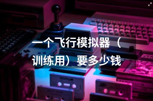 一个飞行模拟器（训练用）要多少钱-第1张-游戏信息-龙启网