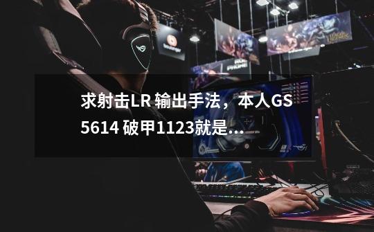 求射击LR 输出手法，本人GS5614 破甲1123就是80.24% [利爪之击] [执政长刀]武器，DPS就是打不上去求解析谢-第1张-游戏信息-龙启网
