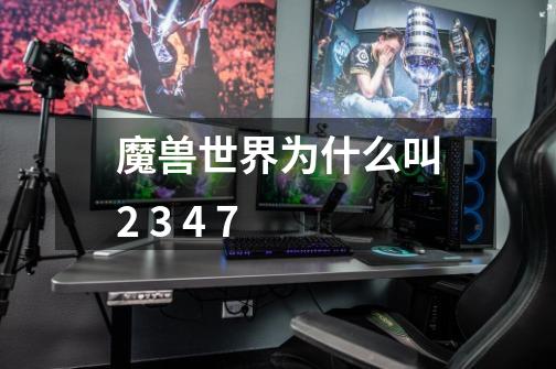 魔兽世界为什么叫2 3 4 7-第1张-游戏信息-龙启网