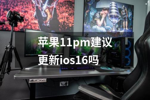 苹果11pm建议更新ios16吗-第1张-游戏信息-龙启网