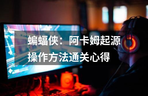 蝙蝠侠:阿卡姆起源操作方法通关心得-第1张-游戏信息-龙启网