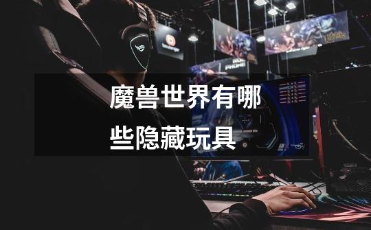 魔兽世界有哪些隐藏玩具-第1张-游戏信息-龙启网