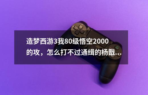 造梦西游3我80级悟空2000+的攻,怎么打不过通缉的杨戬啊-第1张-游戏信息-龙启网