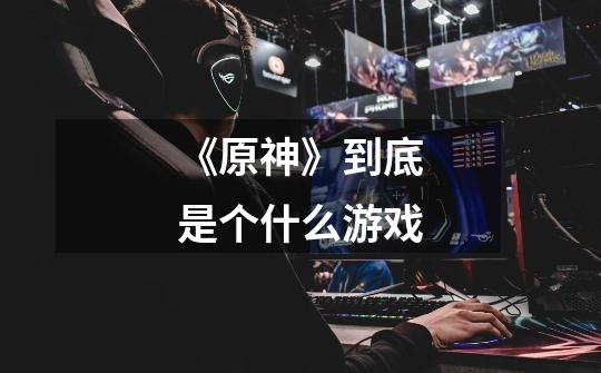 《原神》到底是个什么游戏-第1张-游戏信息-龙启网