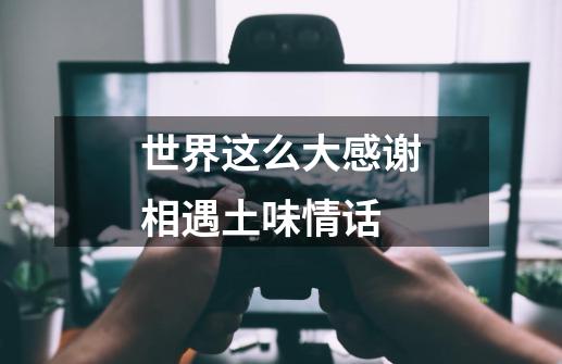 世界这么大感谢相遇土味情话-第1张-游戏信息-龙启网