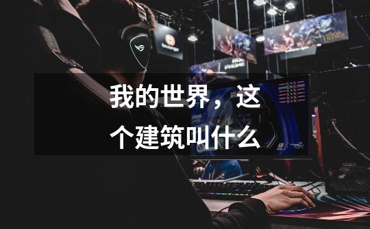 我的世界,这个建筑叫什么-第1张-游戏信息-龙启网