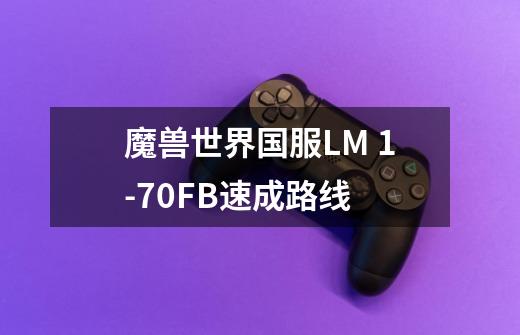 魔兽世界国服LM 1-70FB速成路线-第1张-游戏信息-龙启网
