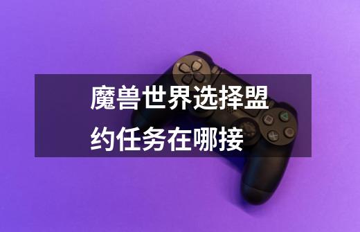 魔兽世界选择盟约任务在哪接-第1张-游戏信息-龙启网