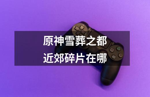 原神雪葬之都近郊碎片在哪-第1张-游戏信息-龙启网