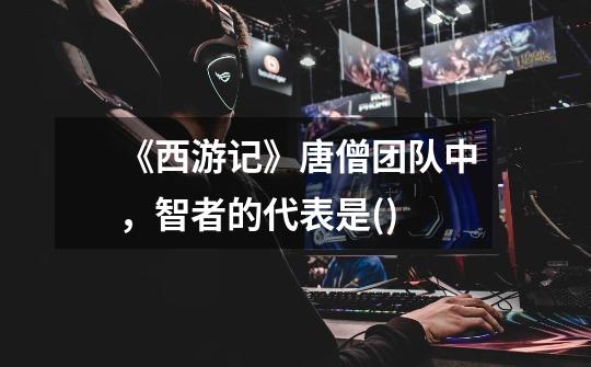 《西游记》唐僧团队中,智者的代表是()-第1张-游戏信息-龙启网