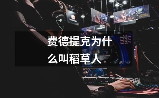 费德提克为什么叫稻草人-第1张-游戏信息-龙启网
