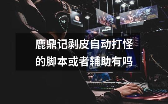 鹿鼎记剥皮自动打怪的脚本或者辅助有吗-第1张-游戏信息-龙启网