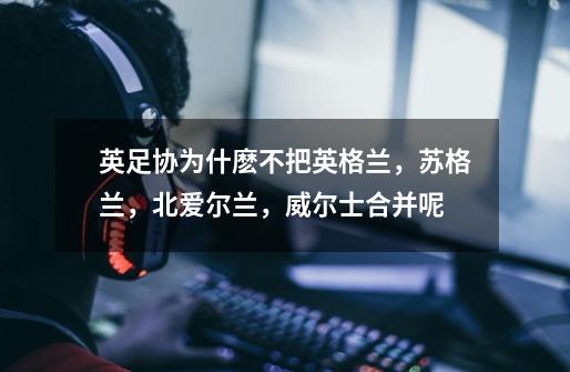 英足协为什麽不把英格兰,苏格兰,北爱尔兰,威尔士合并呢-第1张-游戏信息-龙启网