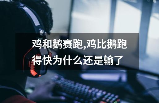 鸡和鹅赛跑,鸡比鹅跑得快为什么还是输了-第1张-游戏信息-龙启网