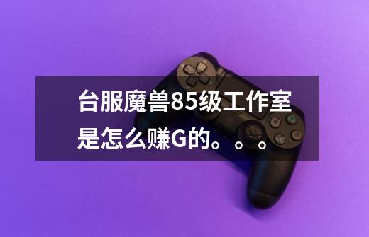 台服魔兽85级工作室是怎么赚G的。。。-第1张-游戏信息-龙启网