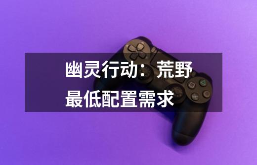 幽灵行动:荒野最低配置需求-第1张-游戏信息-龙启网