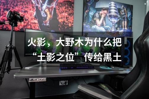 火影,大野木为什么把“土影之位”传给黑土-第1张-游戏信息-龙启网
