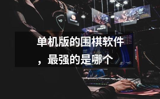 单机版的围棋软件，最强的是哪个-第1张-游戏信息-龙启网